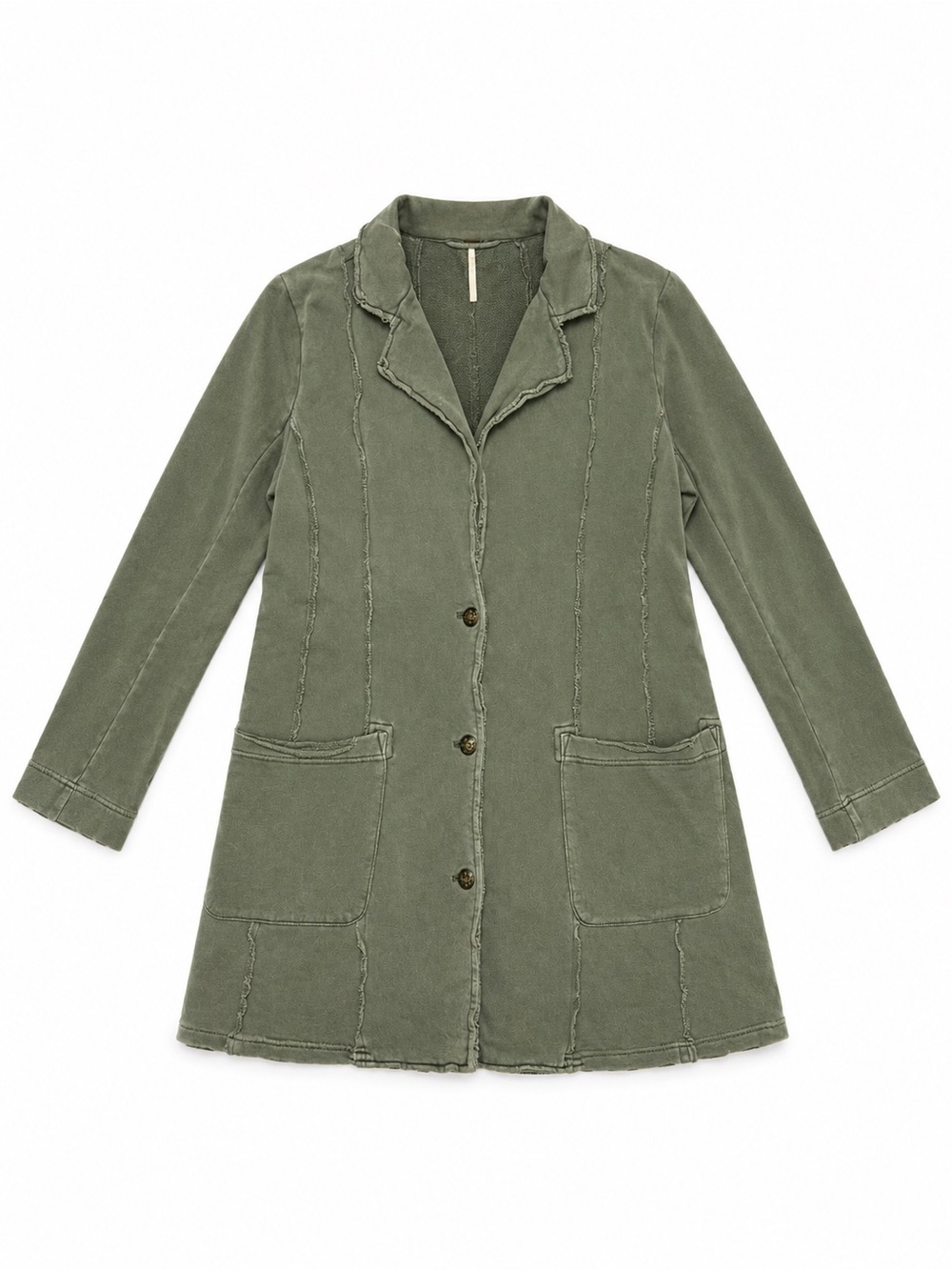 Free People Terry Blazer Army Green Small